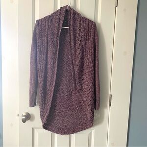 Eddie Bauer Women's Maroon Open-Front Cardigan, Womens S